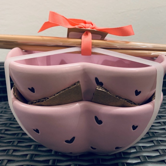 Rae Dunn Heart Bowl Set with Chopsticks • NWT - Picture 6 of 15